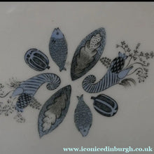 Load image into Gallery viewer, Vintage 1950s Wedgwood SIX SMALL SIDE PLATES. Persephone / Harvest Festival Pattern with Stylised Fish. 7 inches
