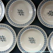 Load image into Gallery viewer, Vintage 1950s Wedgwood SIX SOUP or PASTA BOWLS. Persephone / Harvest Festival Pattern
