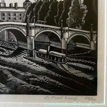 Load image into Gallery viewer, Ethelbert White (1891-1972). Wood Engraving of the Pont Neuf, Paris (c 1925). Signed in Pencil
