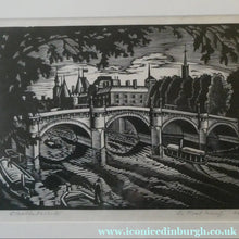 Load image into Gallery viewer, Ethelbert White (1891-1972). Wood Engraving of the Pont Neuf, Paris (c 1925). Signed in Pencil
