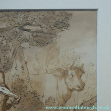 Load image into Gallery viewer, 18th Century European School Pen and Ink Mercury and Argus
