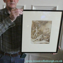Load image into Gallery viewer, 18th Century European School Pen and Ink Mercury and Argus
