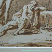 Load image into Gallery viewer, 18th Century European School Pen and Ink Mercury and Argus18th Century European School Pen and Ink Mercury and Argus
