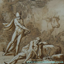 Load image into Gallery viewer, 18th Century European School Pen and Ink Mercury and Argus
