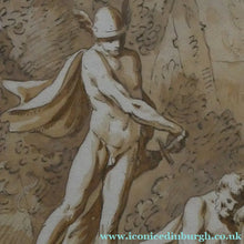 Load image into Gallery viewer, 18th Century European School Pen and Ink Mercury and Argus
