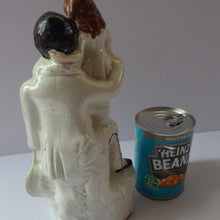 Load image into Gallery viewer, Victorian Staffordshire ANTIQUE Figurine of Uncle Tom and Little Eva  (c 1855). Literary Interest: Uncle Tom&#39;s Cabin
