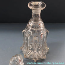 Load image into Gallery viewer, EXCEPTIONAL Victorian Bell Decanter with Original Stopper with Facet Cut Ribbing: 13 1/2 inches in height
