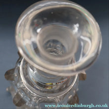 Load image into Gallery viewer, EXCEPTIONAL Victorian Bell Decanter with Original Stopper with Facet Cut Ribbing: 13 1/2 inches in height
