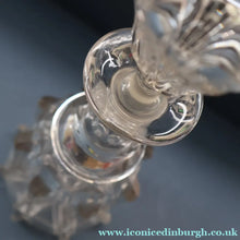 Load image into Gallery viewer, EXCEPTIONAL Victorian Bell Decanter with Original Stopper with Facet Cut Ribbing: 13 1/2 inches in height
