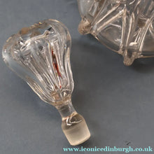 Load image into Gallery viewer, EXCEPTIONAL Victorian Bell Decanter with Original Stopper with Facet Cut Ribbing: 13 1/2 inches in height
