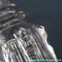 Load image into Gallery viewer, EXCEPTIONAL Victorian Bell Decanter with Original Stopper with Facet Cut Ribbing: 13 1/2 inches in height - British
