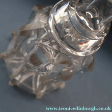 Load image into Gallery viewer, EXCEPTIONAL Victorian Bell Decanter with Original Stopper with Facet Cut Ribbing: 13 1/2 inches in height

