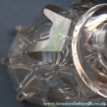 Load image into Gallery viewer, EXCEPTIONAL Victorian Bell Decanter with Original Stopper with Facet Cut Ribbing: 13 1/2 inches in height
