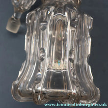 Load image into Gallery viewer, EXCEPTIONAL Victorian Bell Decanter with Original Stopper with Facet Cut Ribbing: 13 1/2 inches in height

