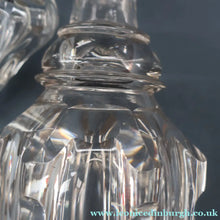 Load image into Gallery viewer, EXCEPTIONAL Victorian Bell Decanter with Original Stopper with Facet Cut Ribbing: 13 1/2 inches in height
