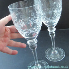 Load image into Gallery viewer, Large Pair of Rogaska Red Wine Queen Crystal Glasses
