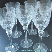 Load image into Gallery viewer, Set of Six Rogaska Long Stemmed Glasses Red Wine Crysta
