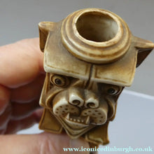Load image into Gallery viewer, Rare 1920s Scafer Vater Cubist Candlesticks Pair of Bulldogs
