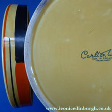 Load image into Gallery viewer, Rare Carlton Ware Large Art Deco Storage Jars 1930s Sunshine Yellow Geometic Pattern
