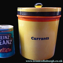 Load image into Gallery viewer, Rare Carlton Ware Large Art Deco Storage Jars 1930s Sunshine Yellow Geometic Pattern
