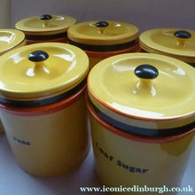 Load image into Gallery viewer, Extremely Rare and Decorative Large Art Deco Carlton Ware Storage Jars: LOAF SUGAR - British Ceramics
