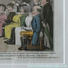 Load image into Gallery viewer, Extremely Rare GEORGIAN Print Entitled "A Missionary Society Meeting". Published 1826
