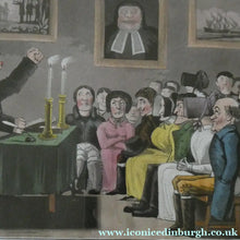 Load image into Gallery viewer, Extremely Rare GEORGIAN Print Entitled "A Missionary Society Meeting". Published 1826
