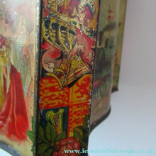 Load image into Gallery viewer, Antique Colman's Mustard Tin. Images of Queen Victoria, Transportation etc. c 1898
