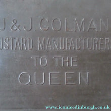 Load image into Gallery viewer, Antique Colman's Mustard Tin. Images of Queen Victoria, Transportation etc. c 1898

