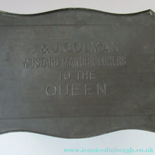 Load image into Gallery viewer, Antique Colman's Mustard Tin. Images of Queen Victoria, Transportation etc. c 1898
