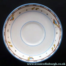 Load image into Gallery viewer, Extremely Rare Paragon Child's Nursery Ware ANIMAL ALPHABET Saucer 1930s
