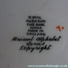Load image into Gallery viewer, Extremely Rare Paragon Child's Tea or Side Plate. Animal Alphabet Series. "A" stands for Ass
