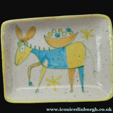 Load image into Gallery viewer, 1950s Signed Guido Gambone Plate with Donkey Signature
