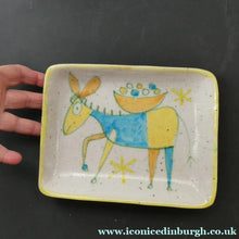 Load image into Gallery viewer, 1950s Signed Guido Gambone Plate with Donkey Signature
