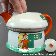 Load image into Gallery viewer, 1920s Shelley Pottery Boo Boo House Nursery Teapot Mabel Lucie Attwell 
