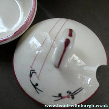Load image into Gallery viewer, Fabulous 1950s Beswick CIRCUS PATTERN Ceramic Cruet Set and Stand
