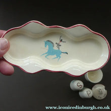 Load image into Gallery viewer, Fabulous 1950s Beswick CIRCUS PATTERN Ceramic Cruet Set and Stand
