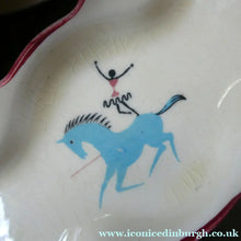 Load image into Gallery viewer, Fabulous 1950s Beswick CIRCUS PATTERN Ceramic Cruet Set and Stand
