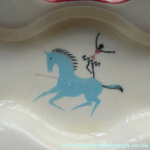 Load image into Gallery viewer, Fabulous 1950s Beswick CIRCUS PATTERN Ceramic Cruet Set and Stand
