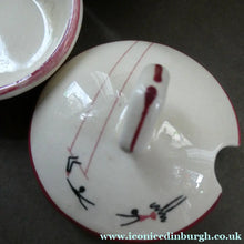 Load image into Gallery viewer, Fabulous 1950s Beswick CIRCUS PATTERN Ceramic Cruet Set and Stand
