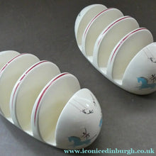 Load image into Gallery viewer, 1950s Beswick CIRCUS PATTERN Ceramic Toast Rack
