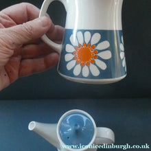 Load image into Gallery viewer, 1970s DAISY Turi Design Coffee Pot, Milk Jug and Sugar Bowl for Figgjo Flint, Norway
