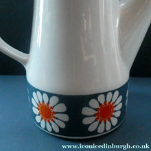 Load image into Gallery viewer, 1970s DAISY Turi Design Coffee Pot, Milk Jug and Sugar Bowl for Figgjo Flint, Norway
