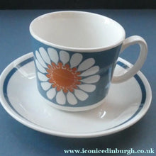 Load image into Gallery viewer, 1970s DAISY Turi Design Smaller Cup and Saucer. Daisy Pattern for Figgjo Flint, Norway 
