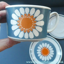 Load image into Gallery viewer, 1970s DAISY Turi Design TRIO (Cup, Saucer and Side Plate). Daisy Pattern for Figgjo Flint, Norway
