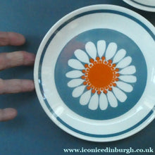 Load image into Gallery viewer, 1970s DAISY Turi Design TRIO (Cup, Saucer and Side Plate). Daisy Pattern for Figgjo Flint, Norway
