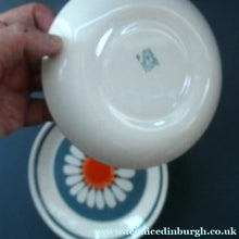 Load image into Gallery viewer, 1970s DAISY Turi Design TRIO (Cup, Saucer and Side Plate). Daisy Pattern for Figgjo Flint, Norway
