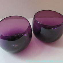 Load image into Gallery viewer, 19th Century Amethyst or Purple Hand Blown Glass Finger Bowl c 1830
