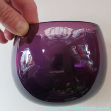 Load image into Gallery viewer, 19th Century Amethyst or Purple Hand Blown Glass Finger Bowl c 1830
