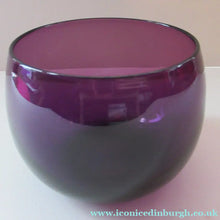 Load image into Gallery viewer, 19th Century Amethyst or Purple Hand Blown Glass Finger Bowl c 1830
